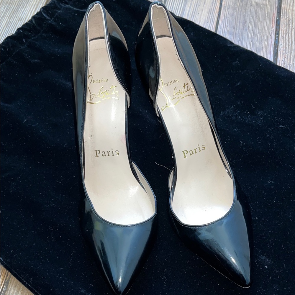 Christian Louboutin Black Patent Heels